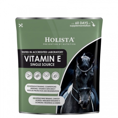 Holista Equine Vitamin E Single Source 400 g – Naturalna ochrona komórek i wsparcie mięśni koni