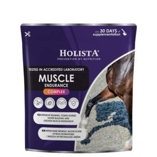HolistaEquine Muscle Endurance Complex 400 g – Siła, regeneracja i wytrzymałość mięśni koni sportowych