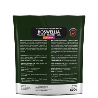 HolistaEquine Boswellia Serrata Complex 500 g – regeneracja, mobilność i wsparcie stawów koni sportowych