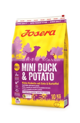 Josera Mini Duck & Potato – kaczka ziemniak – karma sucha dla psów małych ras 10 kg