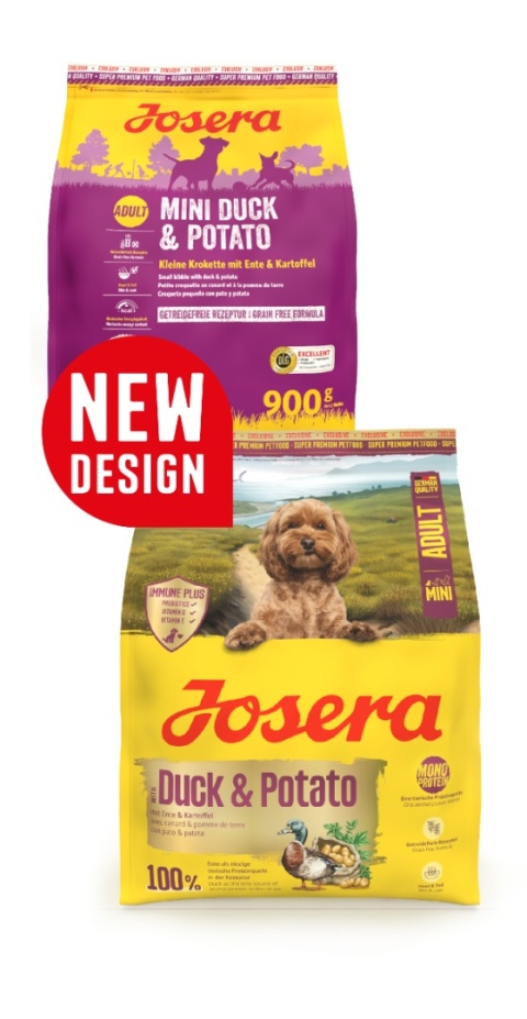 Josera Mini Duck & Potato – kaczka ziemniak – karma sucha dla psów małych ras 10 kg