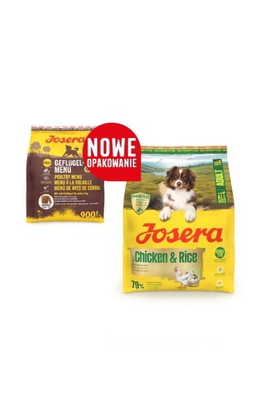 Josera Chicken & Rice (geflugel menu) 12,5 kg – lekkostrawna karma z kurczakiem i ryżem dla dorosłych psów