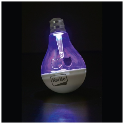 Karlie LED Light Bulb – świecąca zabawka dla kota na przysmaki z wbudowana baterią , 7x7cm!