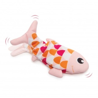 Catit Groovy Fish Różowa – interaktywna rybka z kocimiętką i USB 25 cm