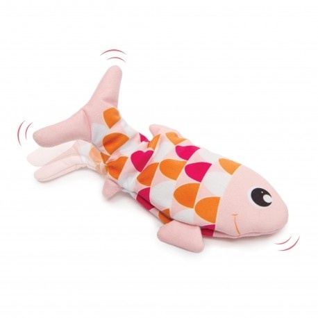 Catit Groovy Fish Różowa – interaktywna rybka z kocimiętką i USB 25 cm