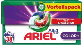 Ariel 3in1 Kapsułki do Prania – Kolor+ – 38 prań