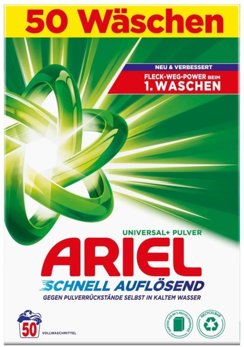 Ariel Universal+ – proszek do prania 50 prań (3 kg)