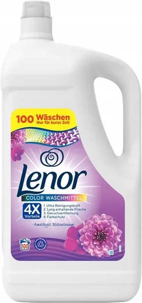 LENOR AMETHYST BLÜTENTRAUM – Żel do prania KOLOR+ 5L (100 prań) – PRODUKCJA NIEMIECKA