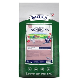 BALTICA SMAKI REGIONÓW Jagnięcina z Królikiem XL 12 kg–Bezzbożowa karma super premium dla dorosłych psów ras olbrzymich