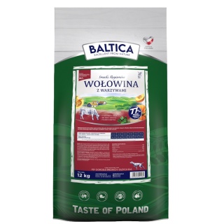 BALTICA SMAKI REGIONÓW Wołowina z Warzywami M/L 12 kg – Bezzbożowa karma super premium dla dorosłych psów średnich i dużych ras