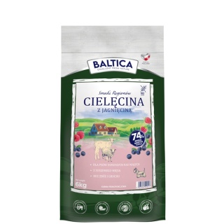 BALTICA SMAKI REGIONÓW Cielęcina z Jagnięciną XS/S 6 kg – Bezzbożowa karma premium dla małych psów