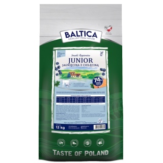 BALTICA SMAKI REGIONÓW Junior Jagnięcina z Cielęciną S/M/L/XL 12 kg–karma super premium dla młodych psów ras dużych i olbrzymich