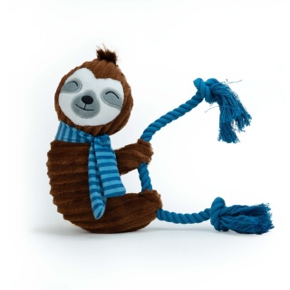 BUBA Leniwiec Julek z liną – pluszowy przyjaciel Twojego psa