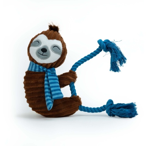 BUBA Leniwiec Julek z liną – pluszowy przyjaciel Twojego psa