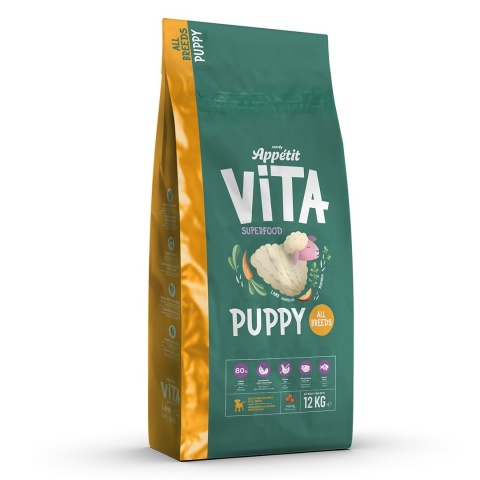 COMFY APPETIT VITA SUPERFOOD – Puppy All Breeds Lamb karma sucha dla szczeniąt z jagnięciną