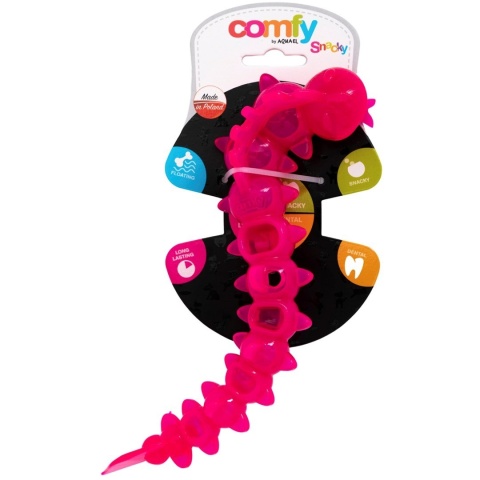 COMFY SNACKY WORM 22×8 cm – róż interaktywna zabawka na przysmaki