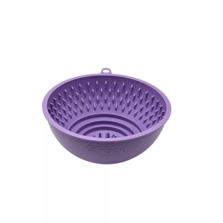 Fiboo - flip fiboowl - dwustronna miska z funkcją maty do lizania - Fioletowy