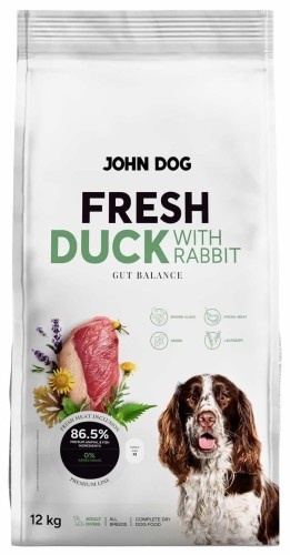 Karma sucha John Dog Fresh Kaczka z królikiem 3kg