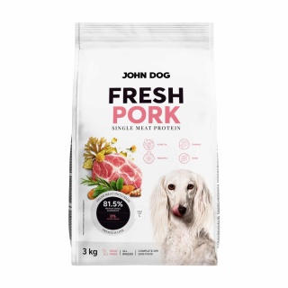 Karma sucha John Dog Fresh Wieprzowina 12 kg