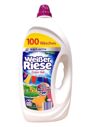 Weißer Riese 100 prań żel Kolor 4,5 L – niemiecki żel do prania kolorów – mega wydajność i intensywna czystość