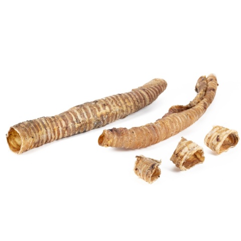 Meat Stuff - Naturalna Tchawica Wołowa DŁuga 2 szt | Chrupiący Gryzak, Bogaty w Kolagen, 100% Naturalny