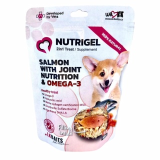 NUTRIGEL przysmak dla psa łosoś z suplementami wspierającymi stawy 150g