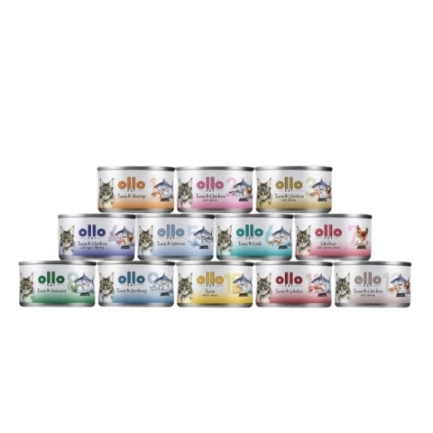 Ollo Cat Nr 9 – Mokra karma uzupełniająca dla kociąt i dorosłych kotów Tuńczyk i Anchovies (Sardele) – puszka 70 g