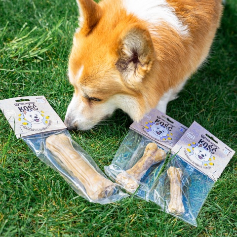 Gryzak dla psa PAKA ZWIERZAKA kość z dodatkiem królika i mango XL- 17 cm 115 g