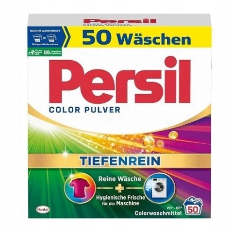Persil 50 prań – proszek do prania KOLOR 3 kg (DE) kultowy proszek z niemieckiej dystrybucji