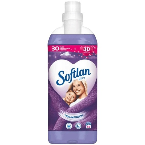 Softlan 1L – 45 płukań • Płyn do płukania Traumfrisch (fioletowy) • DE