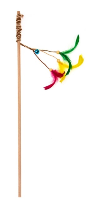 ECOMFY GAIA – Wędka z piórkami 50 cm dla kota