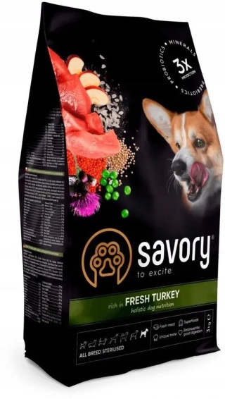 SV ALL BREED STER Fresh Turkey 3 kg – lekkostrawna dieta dla psów sterylizowanych