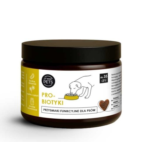 Przysmaki suplementacyjne dla psa – PROBIOTYKI 100 g Wsparcie brzuszka, odporności i dobrego samopoczucia!