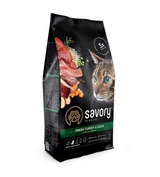 SV ADULT CAT FRESH TURKEY & DUCK 2kg – Sucha karma holistyczna z indykiem i kaczką dla kotów sterylizowanych