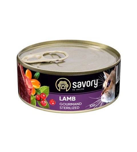 SV CAT CAN Sterilised Lamb & Turkey 100 g – delikatny pasztet dla kotów po sterylizacji