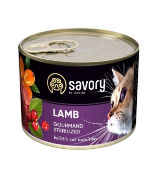 SV CAT CAN Sterilised Lamb & Turkey 200 g – delikatny pasztet dla kotów po sterylizacji