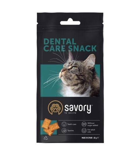 Savory Chrupiące Przysmaki Dental dla Kota 60 g