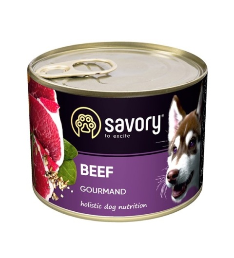 Savory – Pasztet Monobiałkowy z Wołowiną dla Wybrednych Psów – 200 g