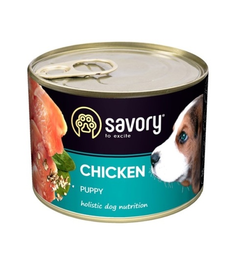 Savory – karma mokra z kurczakiem dla szczeniąt | 200 g