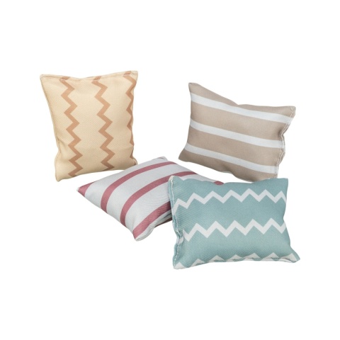 TRIXIE Poduszka z kocimiętką – zabawka dla kota, bawełna, mix kolorów 7×9 cm