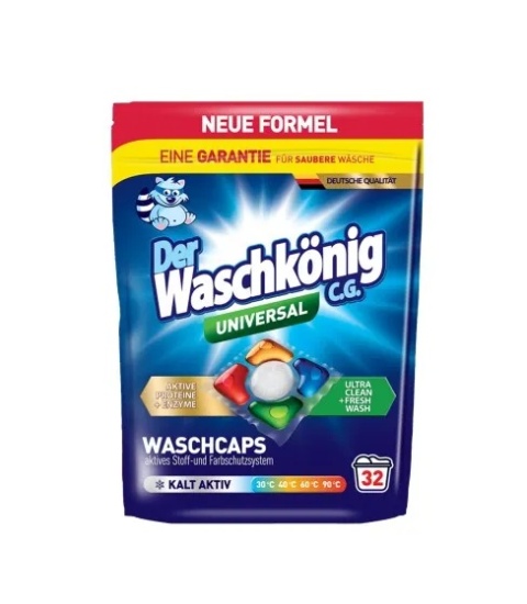 Der Waschkönig Universal – Kapsułki 5-komorowe 32 szt. x 19 g