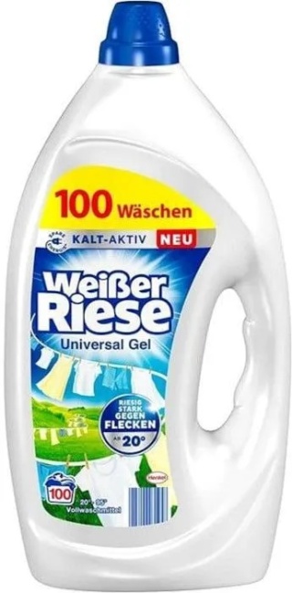 Weißer Riese Universal 100 prań – niemiecki żel do prania 4,5 L – super moc czyszczenia & świeżość