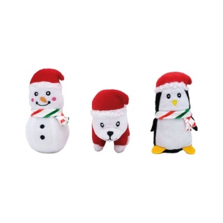 ZippyPaws – Pluszowy Miś Polarny Świąteczny zabawka dla psa