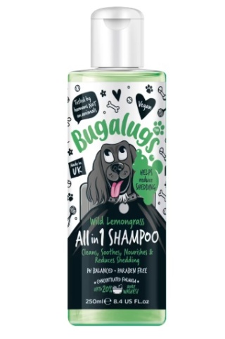 Bugalugs All in 1 Shampoo - szampon z odżywką dla psa, zmniejszający wypadanie sierści, koncentrat 1:10