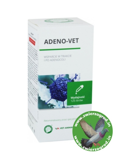 Centrum Zdrowia Gołębi Adeno- Vet Wsparcie jelit przy AdenoColi i problemach gastrycznych 500 ml