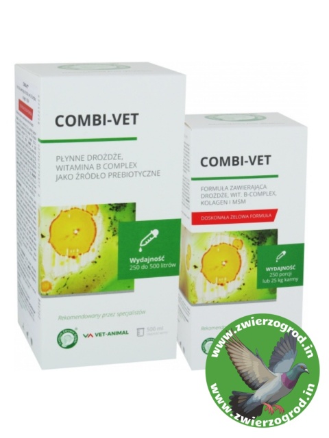 Centrum Zdrowia Gołębi Combi -VET , Prebiotyczna formuła dla jelit, mięśni i formy lotowej 250 ml