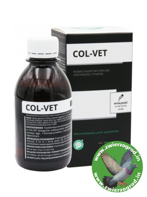 Centrum Zdrowia Gołębi COL-VET Ukierunkowane nukleoproteiny – naturalne wzmocnienie odporności 250 ml
