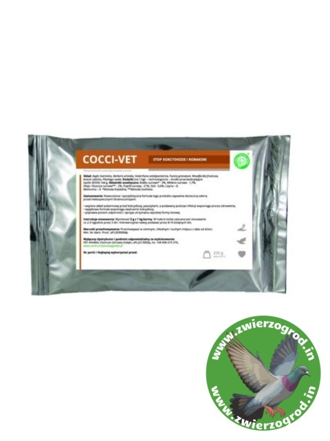 Centrum Zdrowia Gołębi Cocci - Vet , STOP kokcydiozie i robakom 200 g