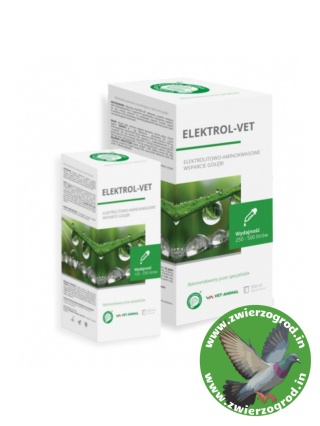 Centrum Zdrowia Gołębi ELEKTROL-VET Elektrolitowo-aminokwasowe wsparcie gołębi 500 ml