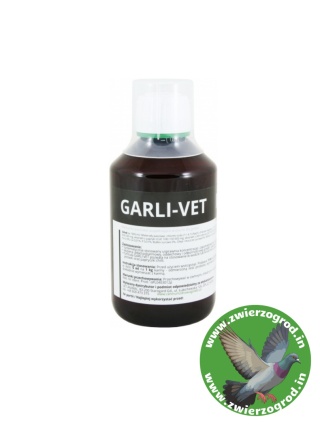Centrum Zdrowia Gołębi Garli-VET Siła czosnku i żeń-szenia Tonik czosnkowy do karmy i do wody dla gołębi 125 ml